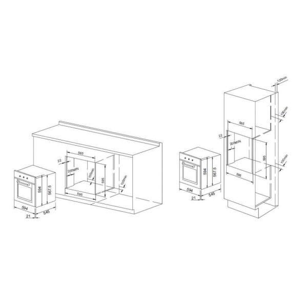 Духовой шкаф PYRAMIDA F 80 M GBL -
                                                        Фото 12