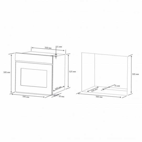 Духова шафа ELEYUS RAMADA 6011 BL CL+TL -
                                                        Фото 12