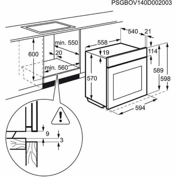 Духова шафа ELECTROLUX EZC 52430 AX -
                                                        Фото 2