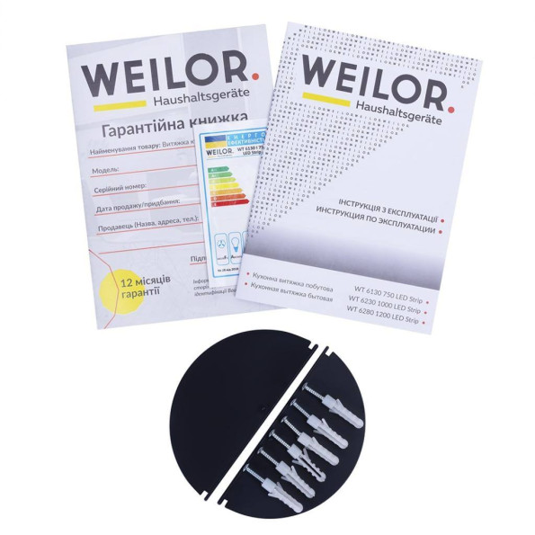 Вытяжка кухонная WEILOR WT 6280 I 1200 LED Strip -
                                                        Фото 9