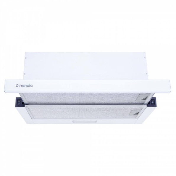 Вытяжка кухонная MINOLA HTL 6734 WH 1100 LED GLASS