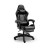 Геймерське крісло з підставкою для ніг із подушками чорне