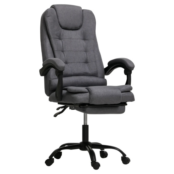 Офисное кресло из ткани усиленное темно-серое