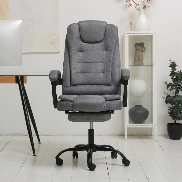 Офисное кресло из ткани усиленное серое -
                                                        Фото 2