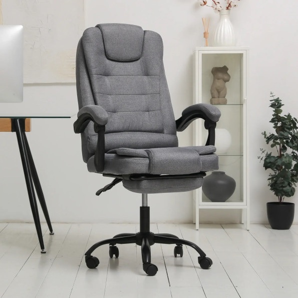 Офисное кресло из ткани усиленное серое -
                                                        Фото 3