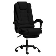 Офисное кресло с эко-кожи усиленное черное