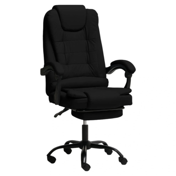 Офисное кресло с эко-кожи усиленное черное