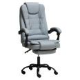 Офисное кресло с эко-кожи усиленное серое