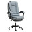 Офисное кресло с эко-кожи усиленное серое