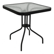 Стіл садовий квадратний 60x60x70см чорний