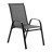 Садовий стілець із текстилену вуличний на металевій рамі Темно-сірий