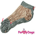 Зимовий комбінезон для собак For My Dogs "CREAMY" породи Такси та Вельш Корги, сірий