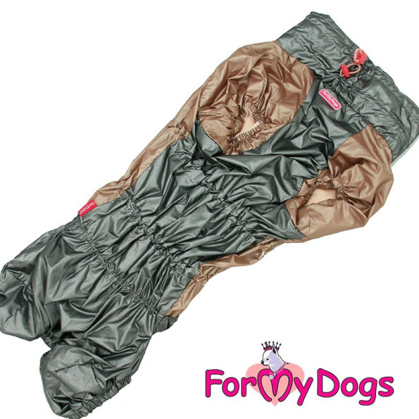 Зимовий комбінезон для собак For My Dogs "CREAMY" породи Такси та Вельш Корги, сірий -
                                                        Фото 2