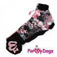 Зимовий комбінезон для собак For My Dogs "Абстракція" чорний