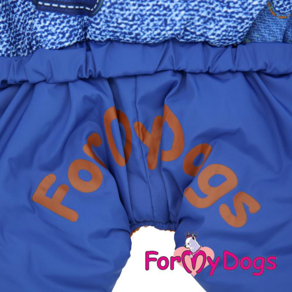Зимовий комбінезон для собак For My Dogs "Джинс" синій -
                                                        Фото 5