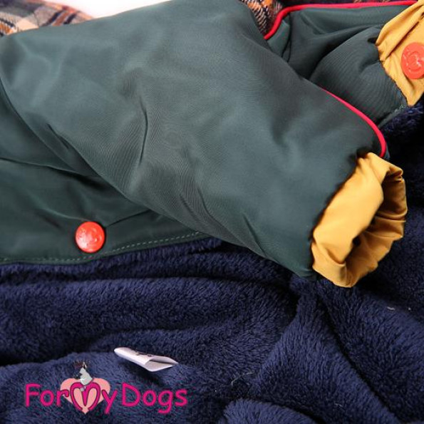 Зимний комбинезон для собак For My Dogs "Клеточка" зеленый -
Фото 2 Зимний комбинезон для собак For My Dogs "Клеточка" зеленый -
Фото 2