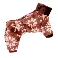 Зимний комбинезон для собак For My Dogs "Сканди Зимняя Пижама" коричневый