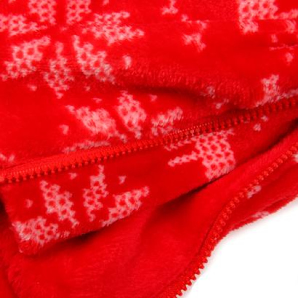 Зимовий комбінезон для собак For My Dogs "Сканді Зимова Піжама" червоний -
                                                        Фото 3