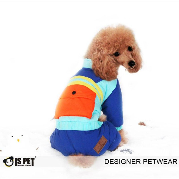 Зимовий комбінезон для собак Is Pet "Grand pocket overall" блакитний -
                                                        Фото 3