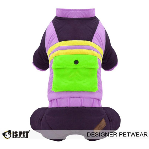 Зимний комбинезон для собак Is Pet "Grand pocket overall" Фиолетовый M Зимний комбинезон для собак Is Pet "Grand pocket overall" Фиолетовый M