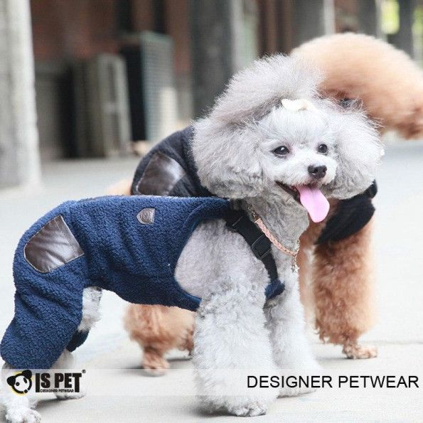 Зимовий комбінезон для собак Is Pet "School Boy Pants" синій -
                                                        Фото 3