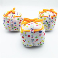 М\'яка плюшева іграшка подарунок до дня народження - Birthday Party Squeaky Gift 11.5х11 см 