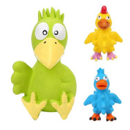 Іграшка для собак Горобець латексний з пищалкою, зелений 13см 