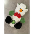 Іграшка для собак Charming Toy SANDWICH СНІГОВИК плюшевий зі звуком, білий 16*32cm 