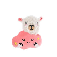 Іграшка для собак Elite Овечка на хмаринці плюшева зі звуком, рожева 17*19см 