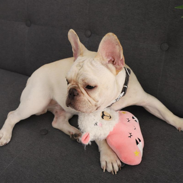 Іграшка для собак Elite Овечка на хмаринці плюшева зі звуком, рожева 17*19см  -
                                                        Фото 2