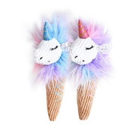 Іграшка для собак Elite Ослик-єдиноріг у ріжку плюшевий зі звуком 15*28см 