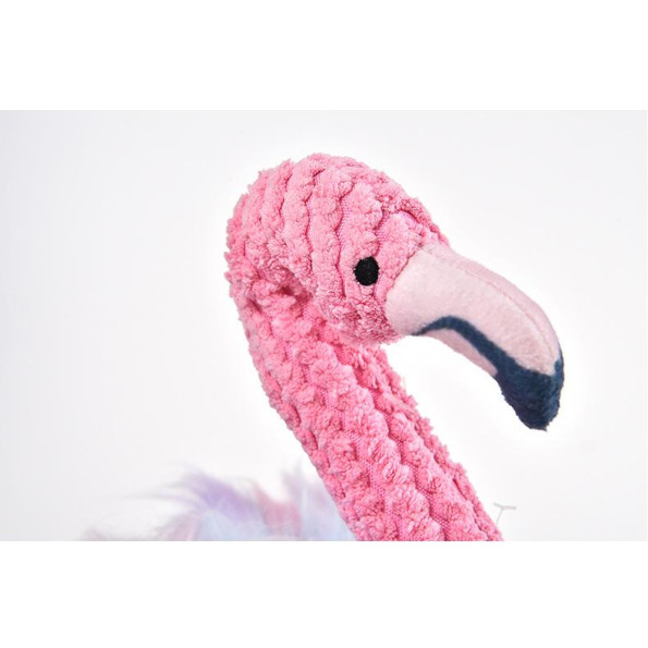 Іграшка для собак Elite Фламінго плюшева зі звуком, рожева 23*43см  -
                                                        Фото 6