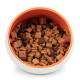 Керамическая миска для собак и кошек Multibrand "Полусфера" 11*10*7см, разноцветная внутри Оранжевый -
                                                        Фото 4