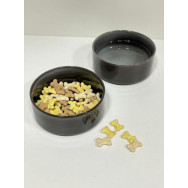 Керамическая миска для собак и кошек Nordic глянец, серая 500мл