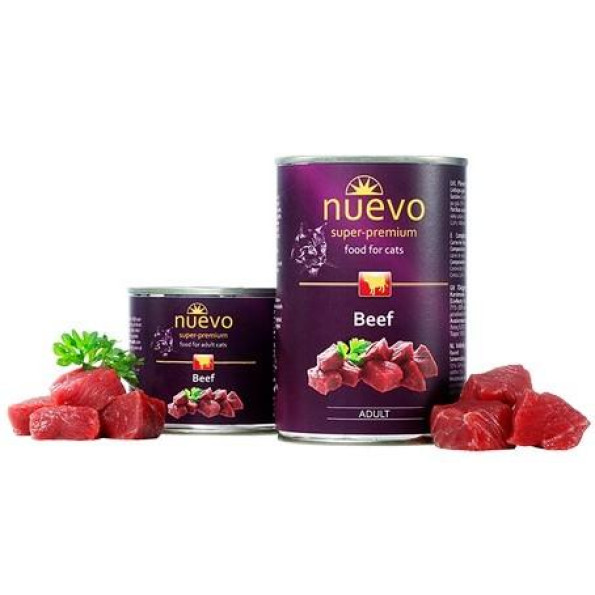 Консерви для кішок NUEVO ADULT з яловичиною, 200 г 