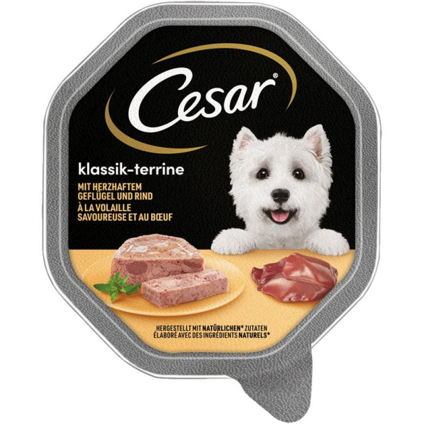 Консервы для собак CESAR Паштет "Classic" с говядиной и курицей 150г