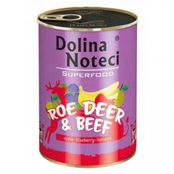 Консерви для собак DOLINA NOTECI PREMIUM SUPERFOOD косуля та яловичина 800г 