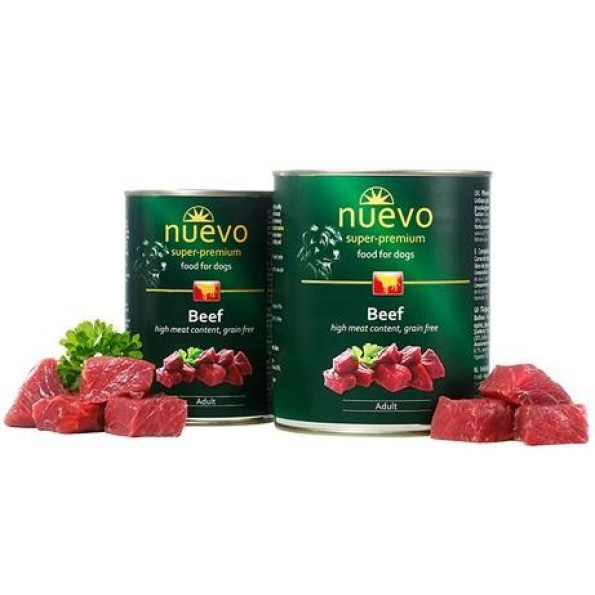 Консерви для собак Nuevo Beff ADULT з яловичиною 800г 