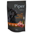 Консервований корм для собак Piper Dog Курячі серця та коричневий рис ПАУЧ упаковка 500г 