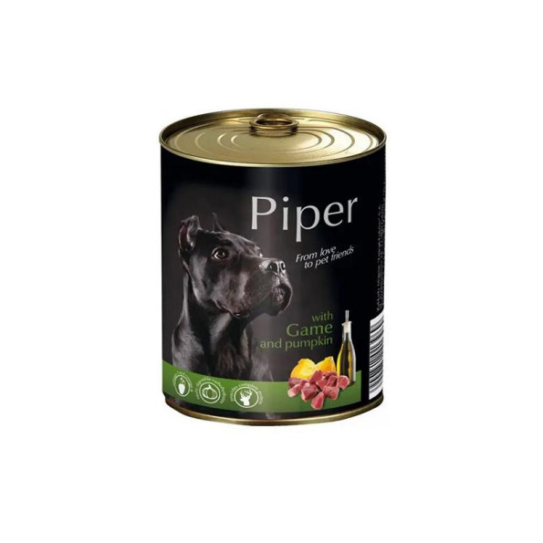 Консерви для собак Piper Dog Оленіна з гарбузом 400г Консерви для собак Piper Dog Оленіна з гарбузом 400г