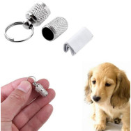 Адресник для собак та котів на нашийник металевий, срібного кольору 2см 