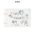 Лежанка-килимок для собак та котів Is Pet &quot;Hey,Move it up&quot; білого кольору з принтом 