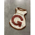Майка для собак "G" бежевий
