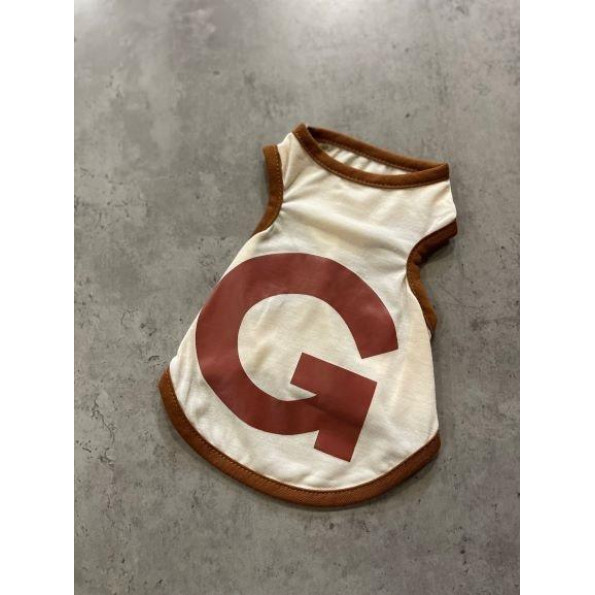 Майка для собак "G" бежевий Майка для собак "G" бежевий