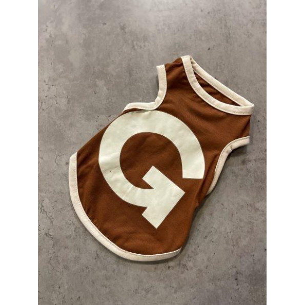 Майка для собак "G" коричневая L Майка для собак "G" коричневая L
