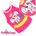 Майка для собак For My Dogs "Китайская Хохлатая" розовый