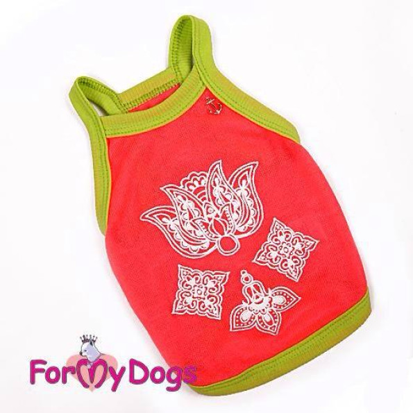 Майка для собак For My Dogs "Квітка" рожева Майка для собак For My Dogs "Квітка" рожева