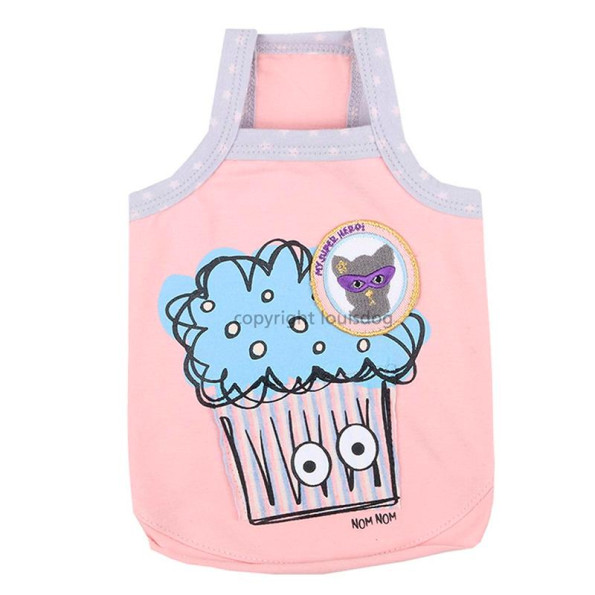 Майка для собак Louisdog "Cupcakemon" рожевий Майка для собак Louisdog "Cupcakemon" рожевий