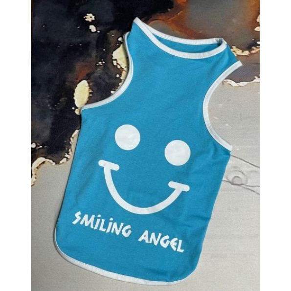 Майка для собак та кішок Multibrand "Smile" блакитний Майка для собак та кішок Multibrand "Smile" блакитний