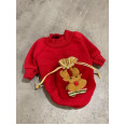 Новогодняя Толстовка для собак Multibrand "Олень с мешком" красная L